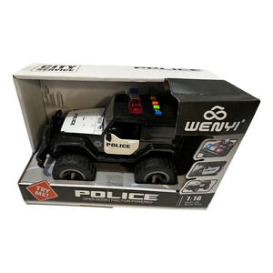 Wenyi Police Car Series Friction Powered 1:16 Scale Sounds New